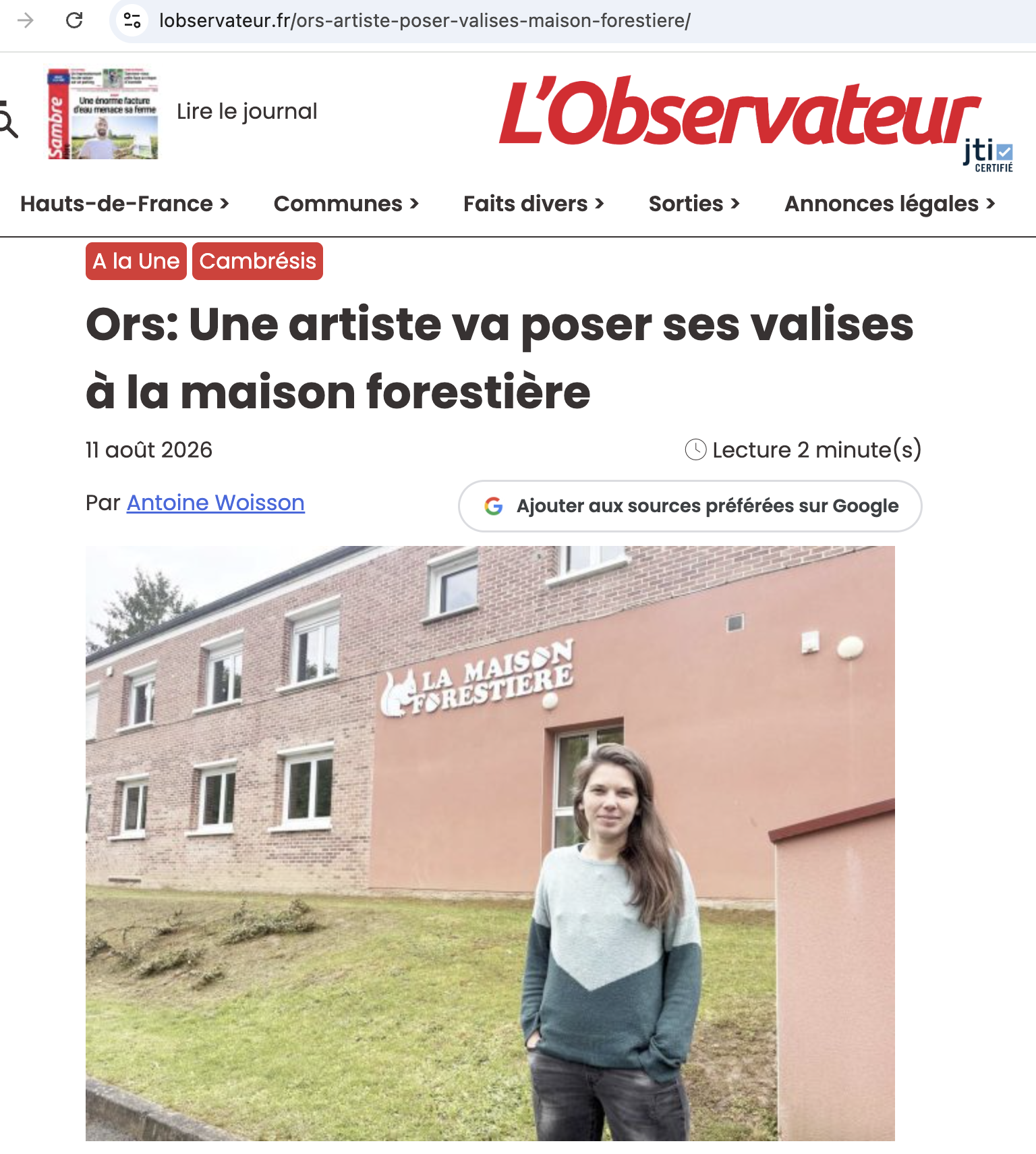 L&rsquo;Observateur